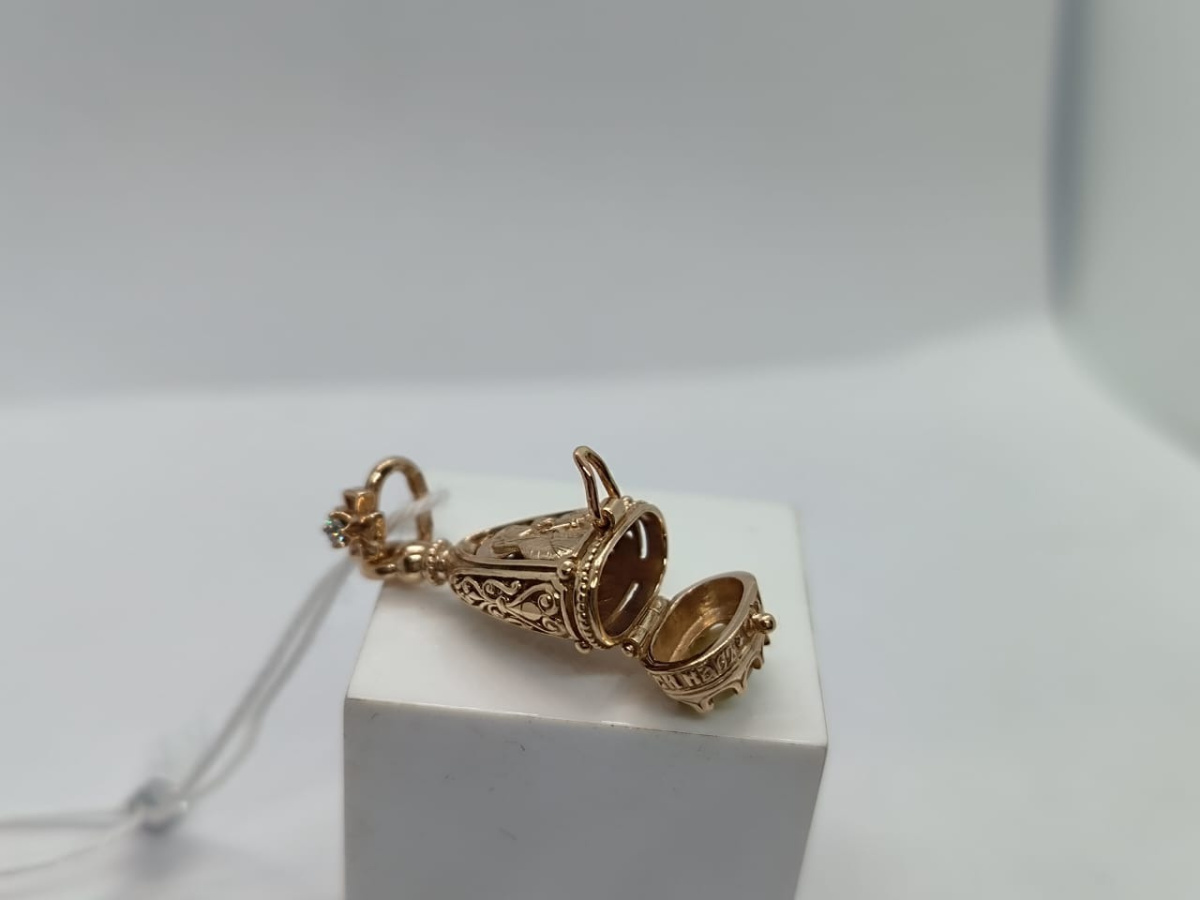 ПОДИКИ585 ПОДВЕСКА ИКОНА С КАМНЯМИ (Au 585) ПОДИКИ585 ПОДВЕСКА ИКОНА С КАМНЯМИ (Au 585)