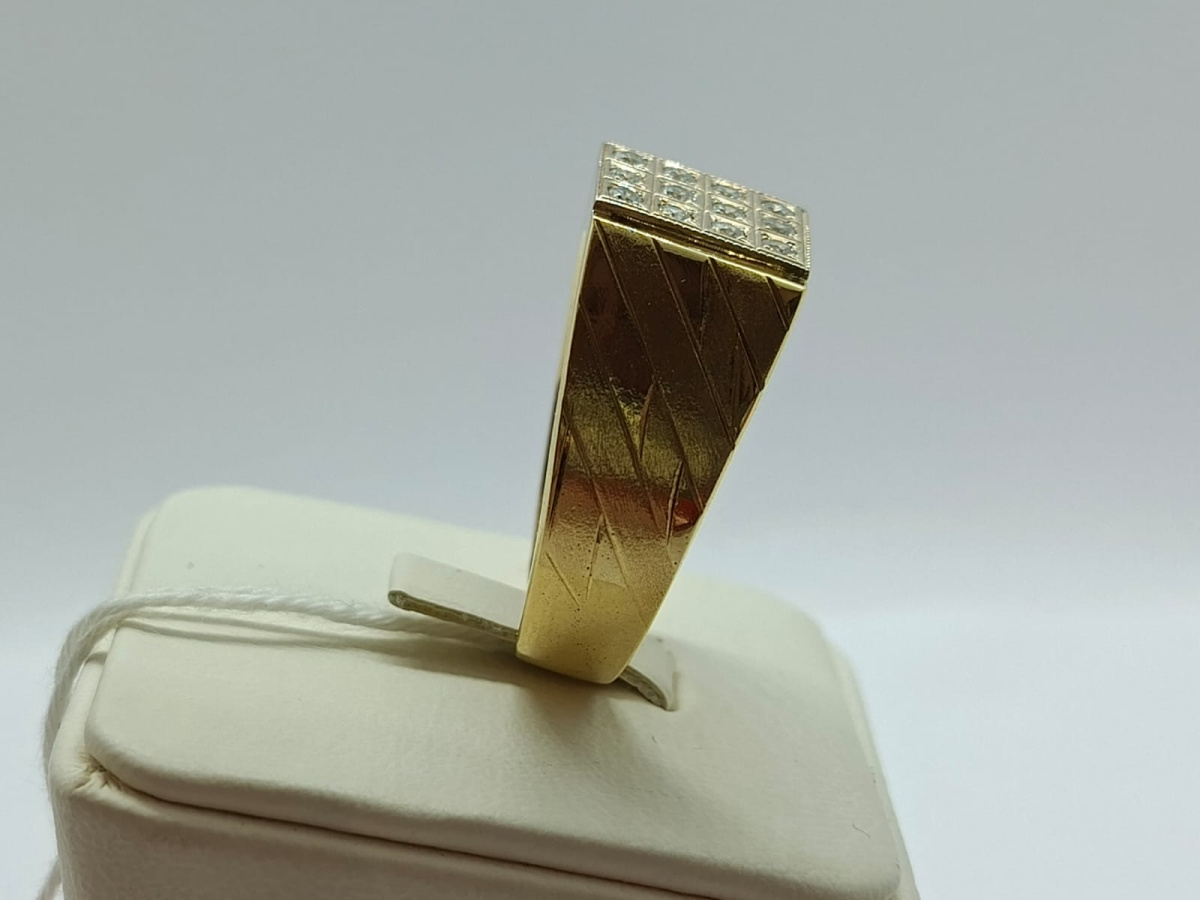 ПЕЧАТКА С КАМНЯМИ (Au 585)