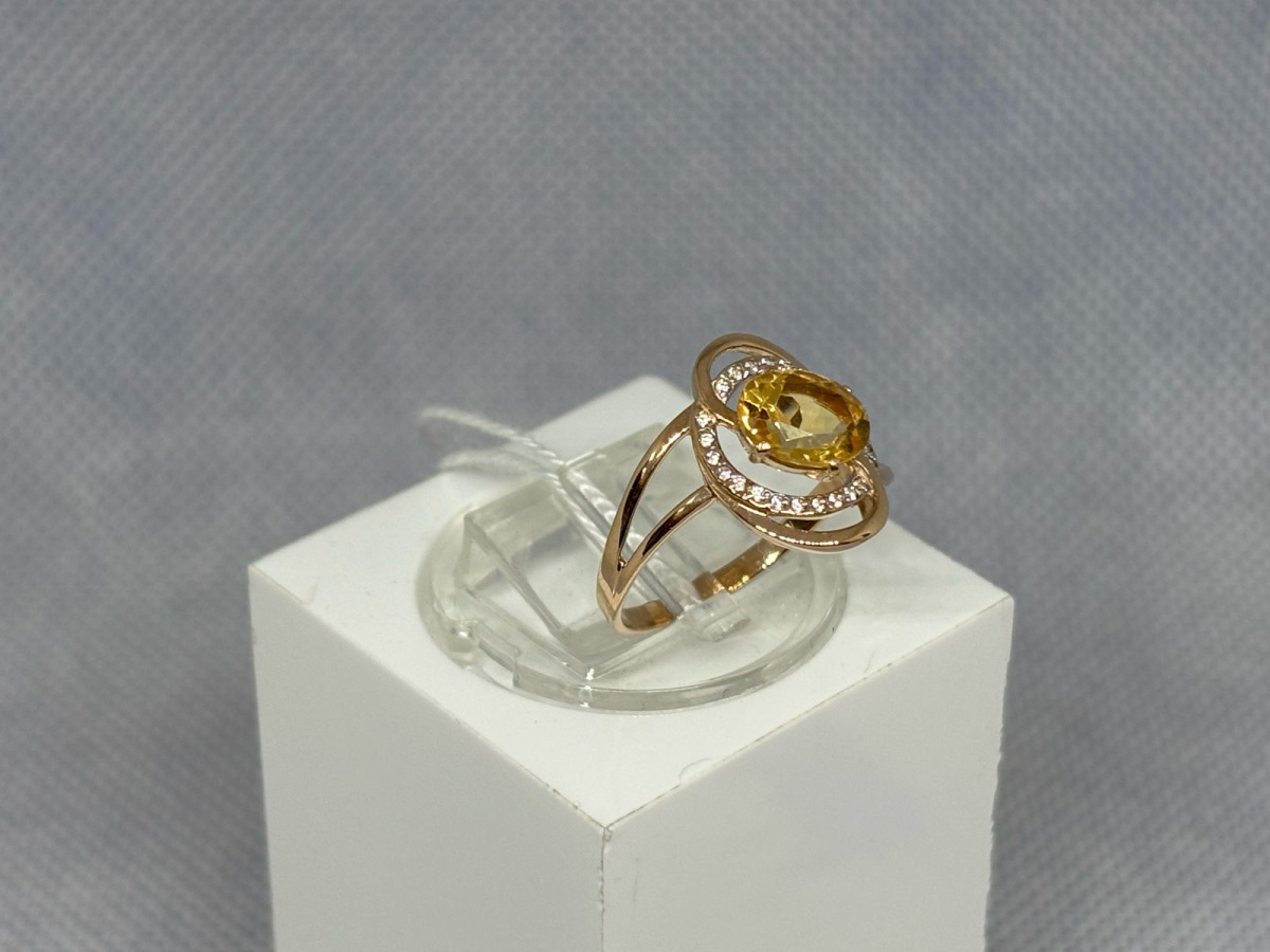 КОЛКМИ585 КОЛЬЦО С КАМНЯМИ (Au 585)