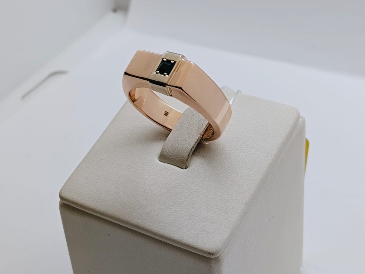 31-0313-О КОЛЬЦО ПЕЧАТКА с камнем (Au 585)