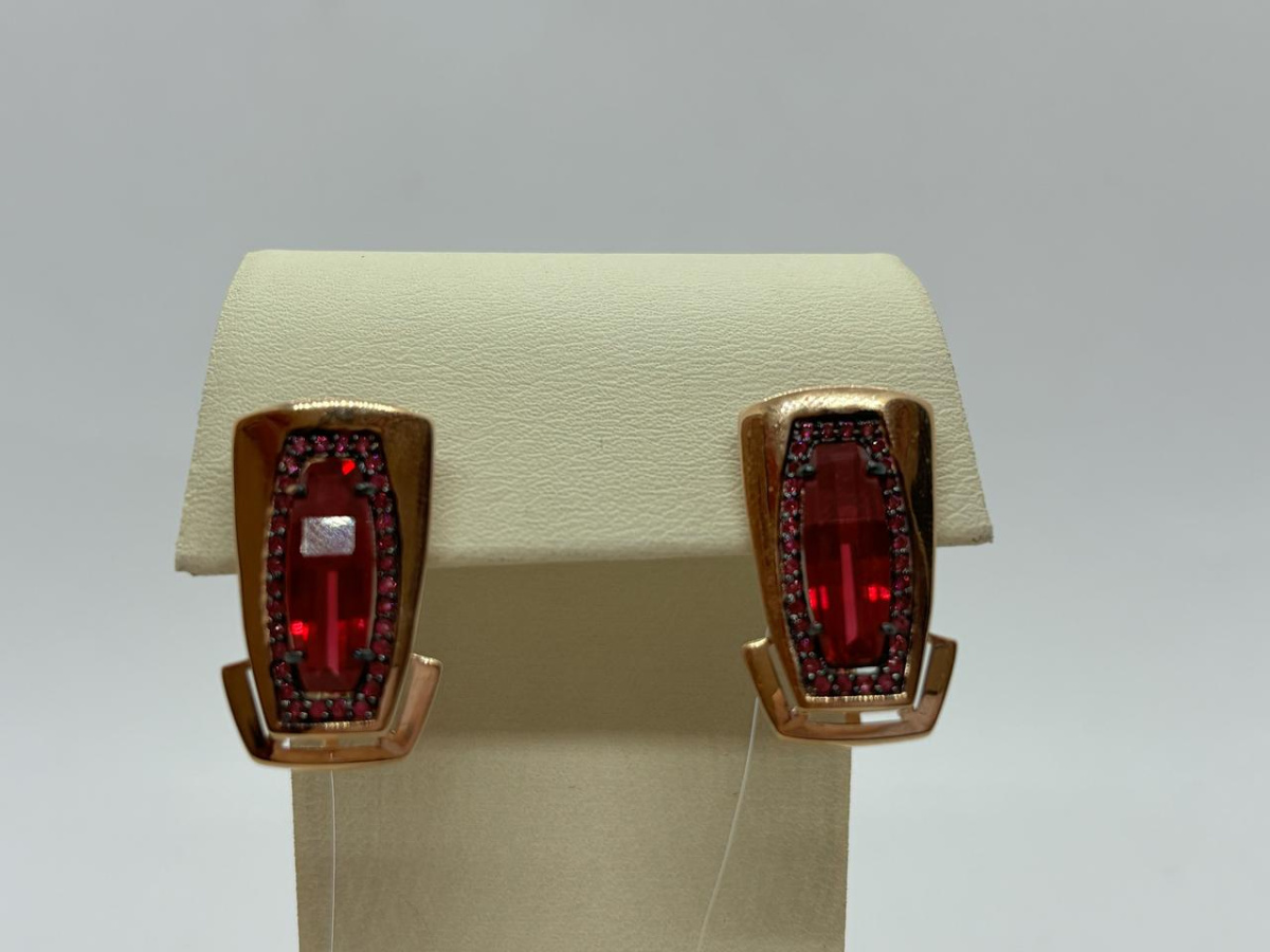 СЕРЬГИ С КАМНЯМИ (Au 585)