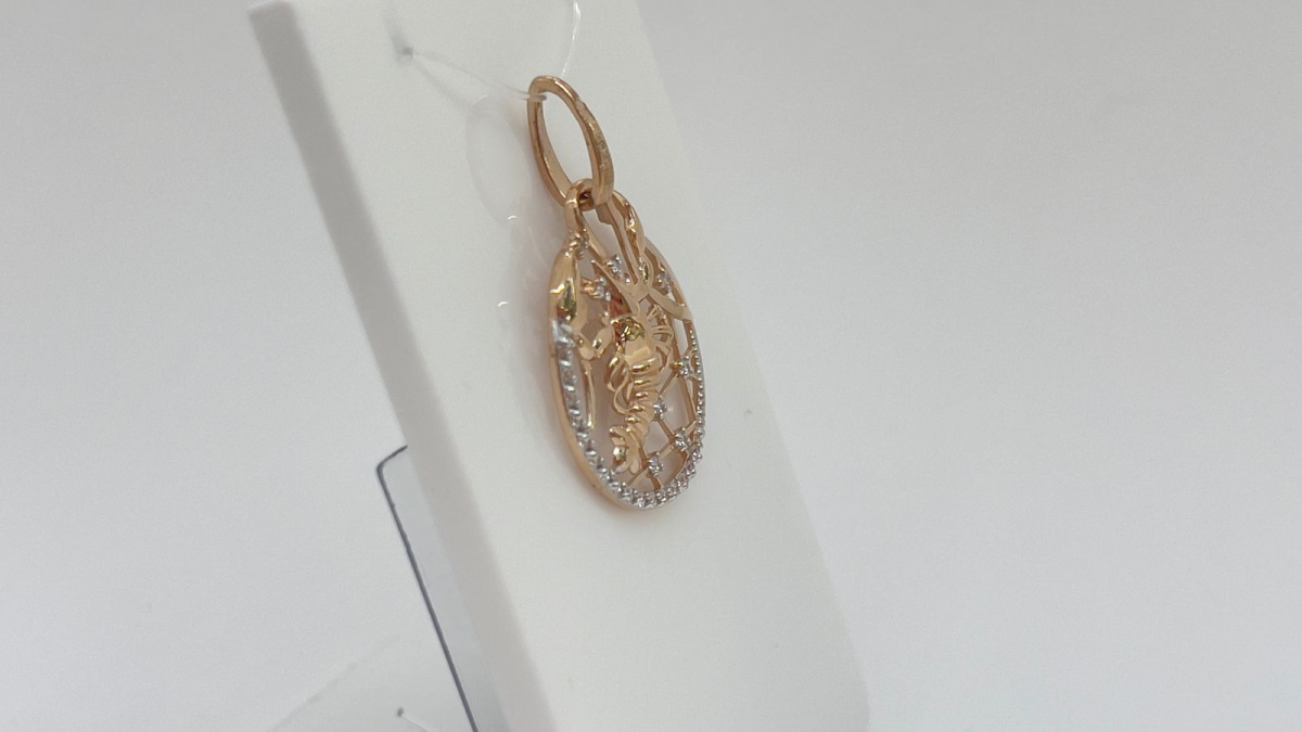 ПОДВЕСКА ЗНАК ЗОДИАКА РАК (Au 585)