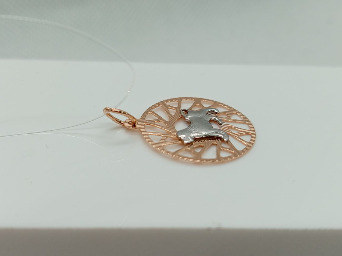 ПОДВЕСКА ЗНАК ЗОДИАКА ЛЕВ (Au 585)