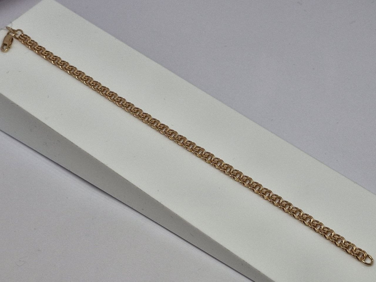 НБ 12-316ПГ БРАСЛЕТ ПУСТОТЕЛЫЙ (Au 585)