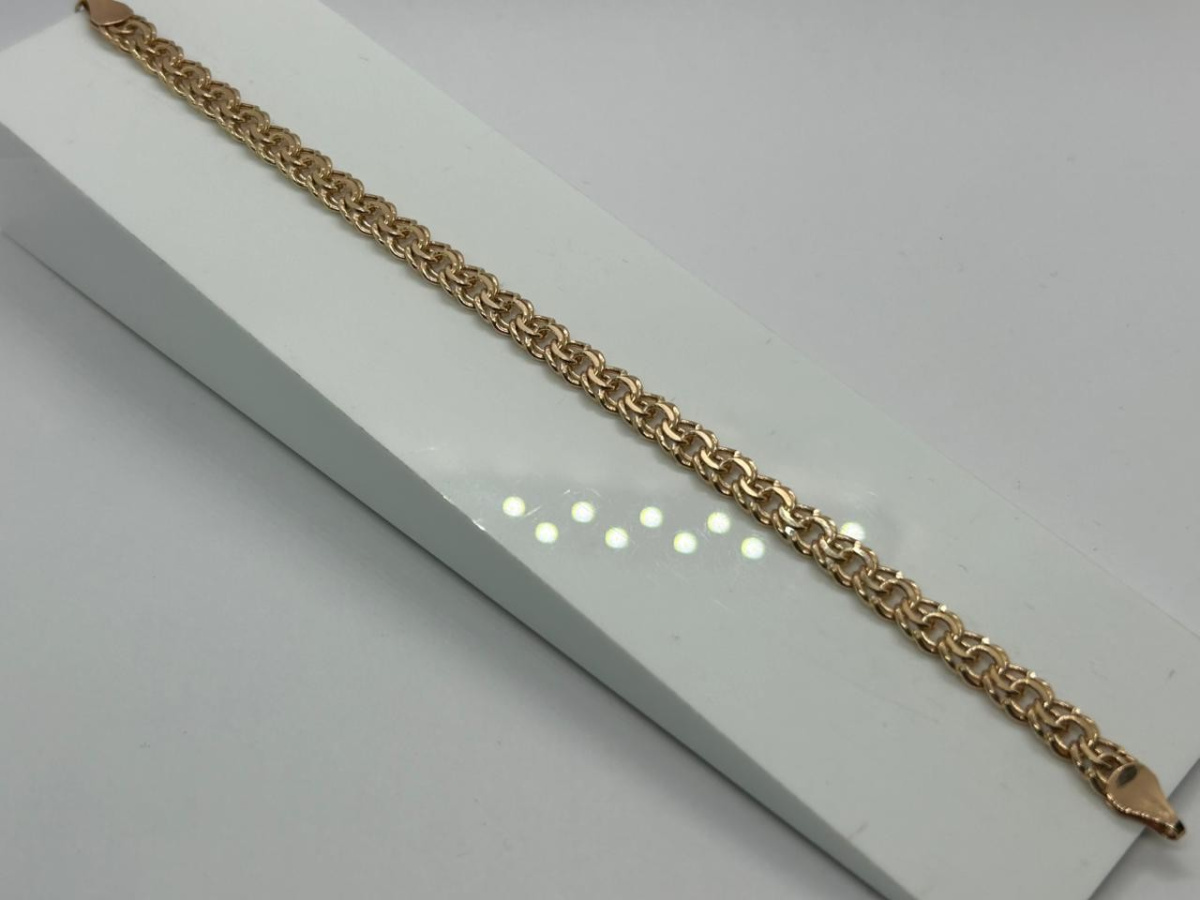 670009024 БРАСЛЕТ ПУСТОТЕЛЫЙ Бисмарк (Au 585)