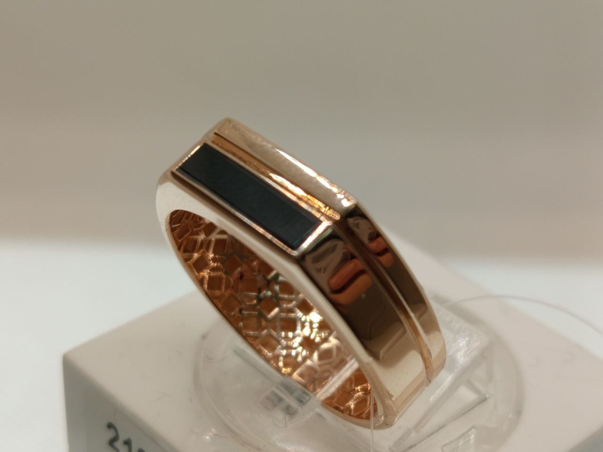 КОЛЬЦО ПЕЧАТКА с камнем (Au 585)