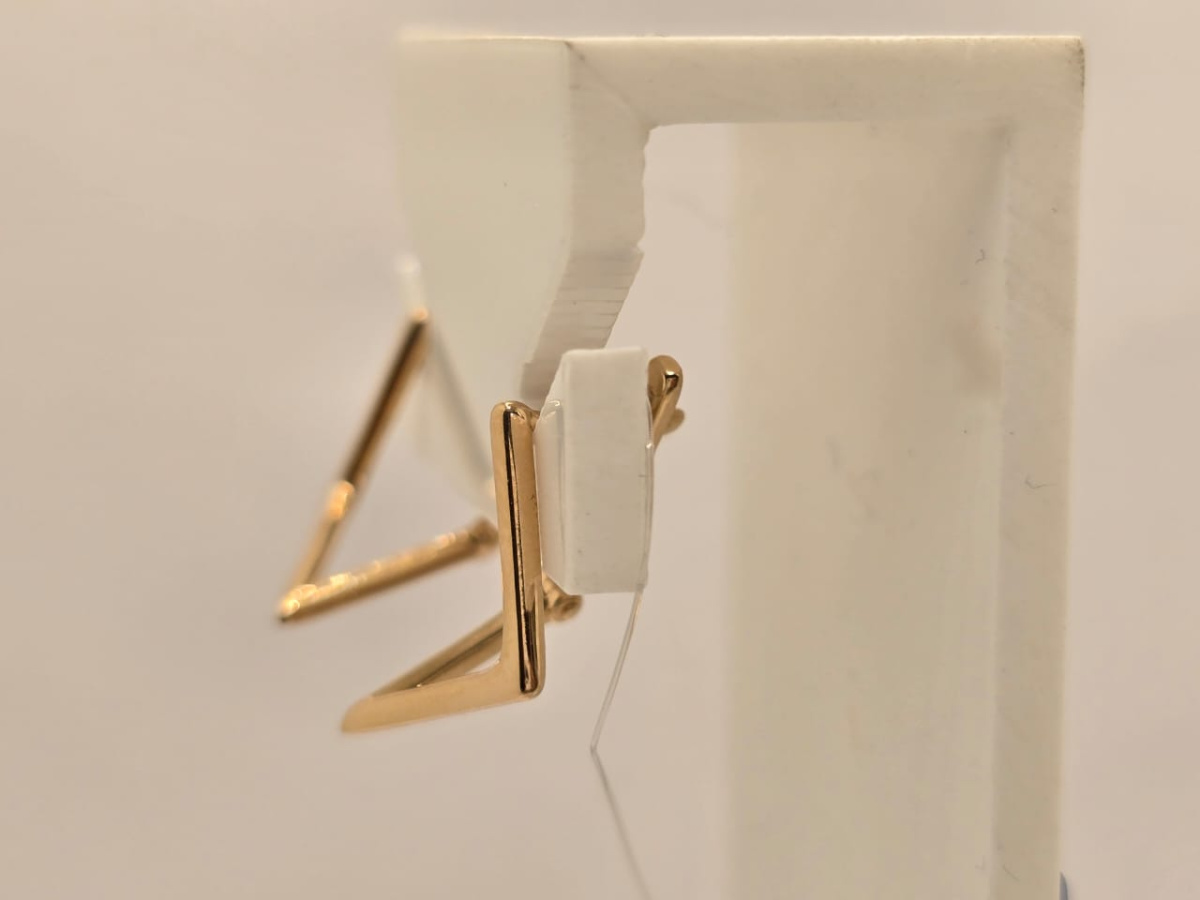 С10013920 СЕРЬГИ БЕЗ КАМНЯ (Au 585)