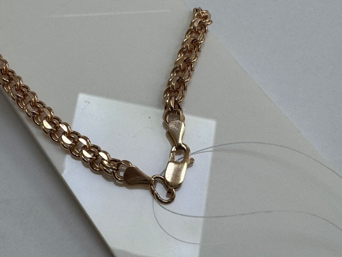 ЦЕПЬ ПУСТОТЕЛАЯ Бисмарк (Au 585)