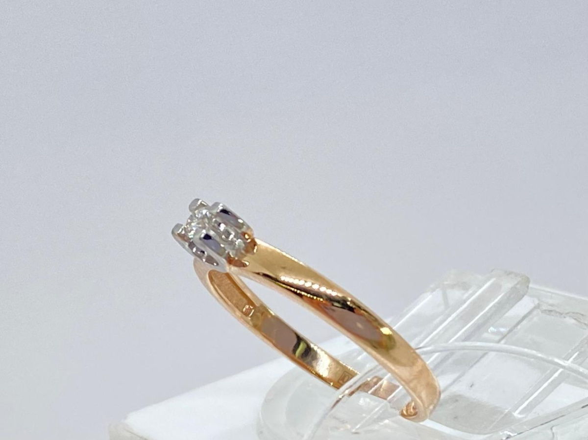 К0237-120 КОЛЬЦО БРИЛЛИАНТ (Au 585)