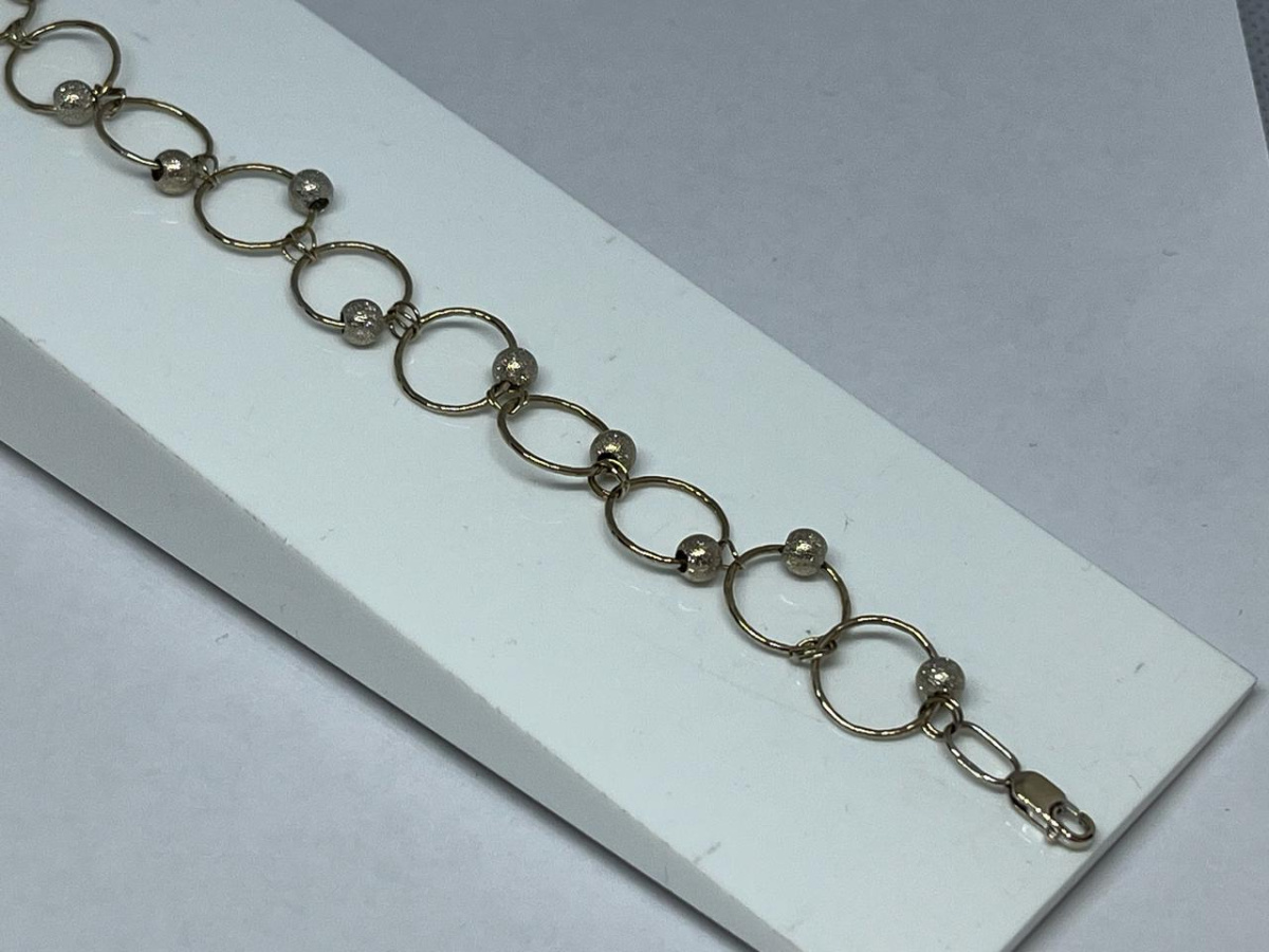 БРАСЛЕТ ПОЛНОВЕСНЫЙ Фантазия Au 585