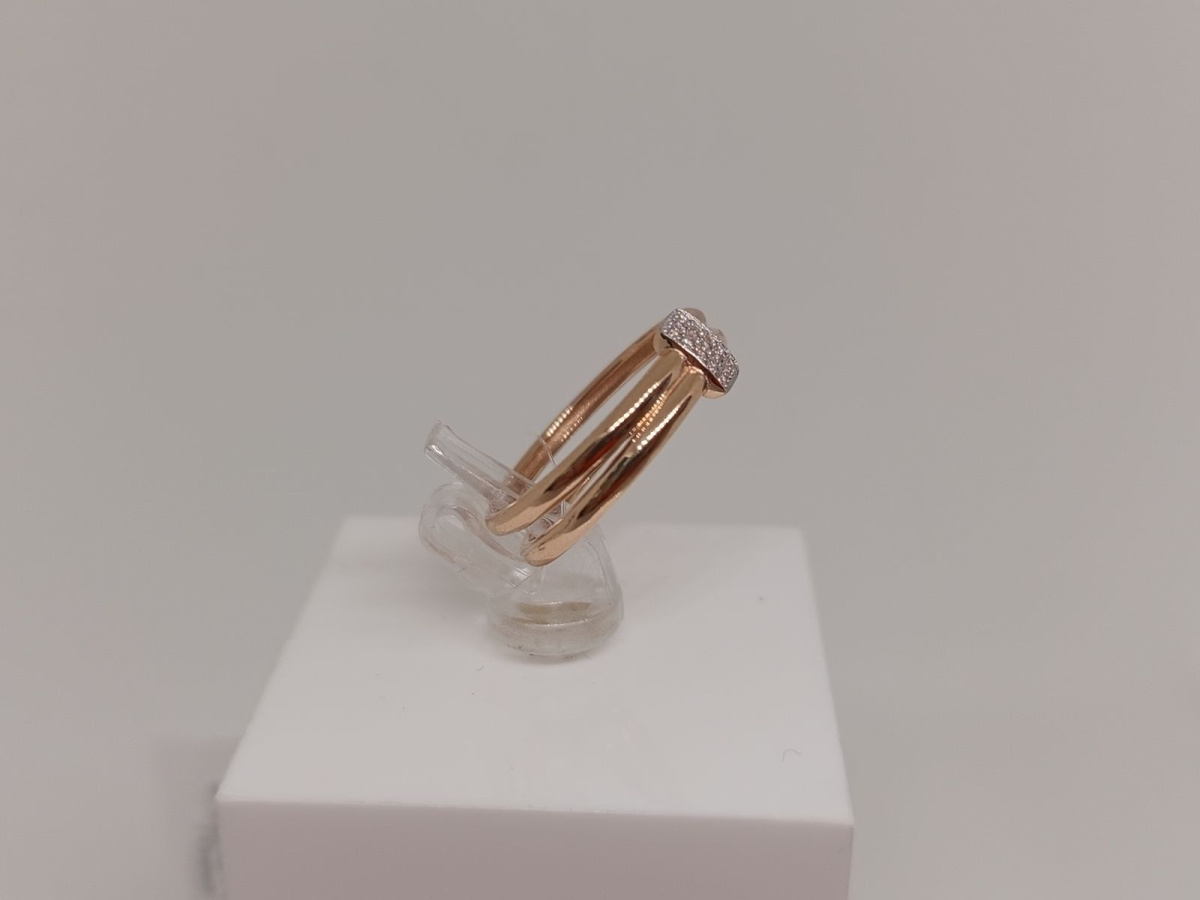 КОЛЬЦО С КАМНЯМИ (Au 585)