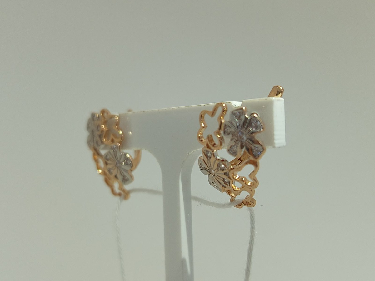 СЕРЬГИ С КАМНЯМИ (Au 585)