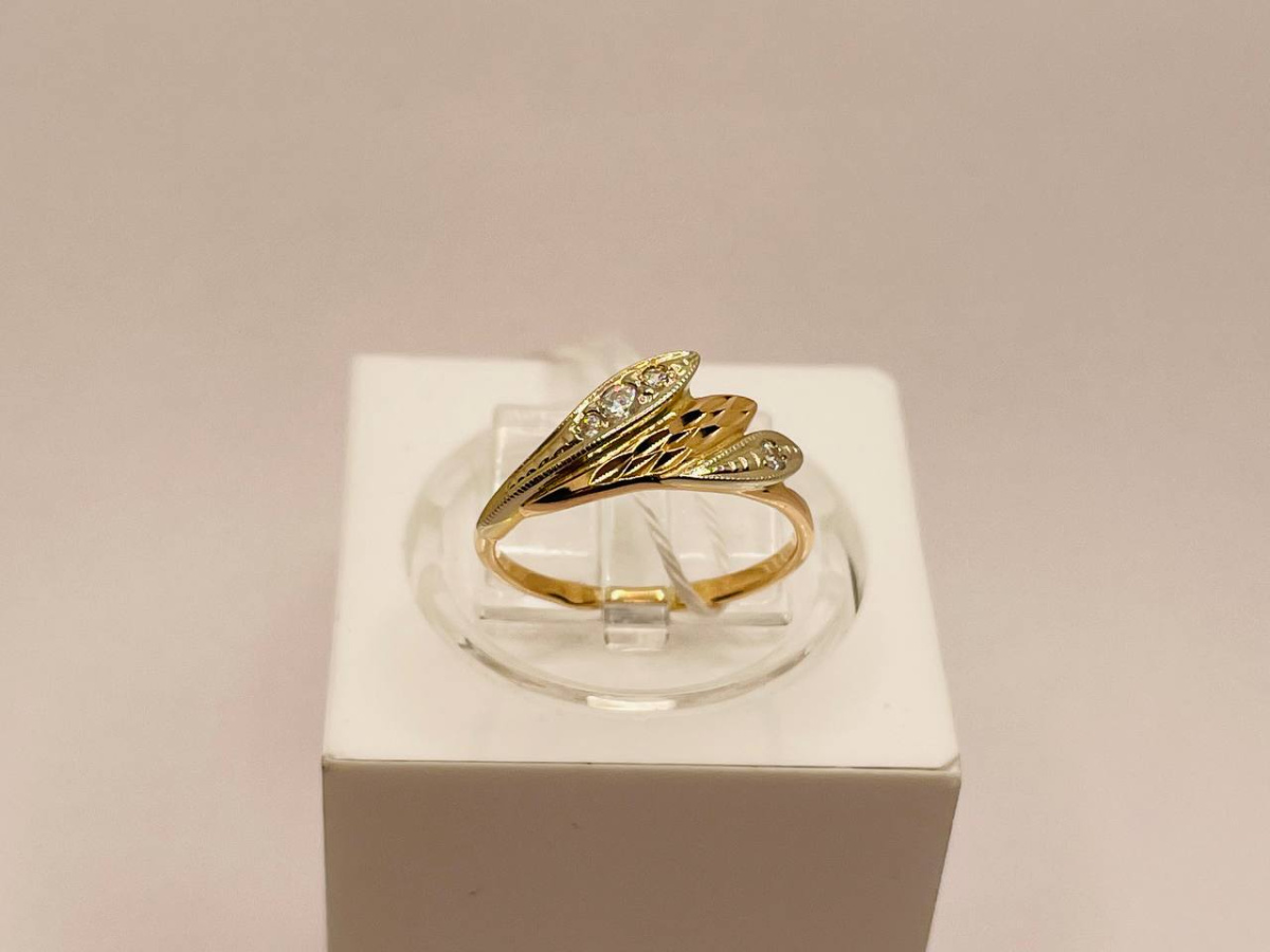 КОЛКМИ585 КОЛЬЦО С КАМНЯМИ (Au 585)