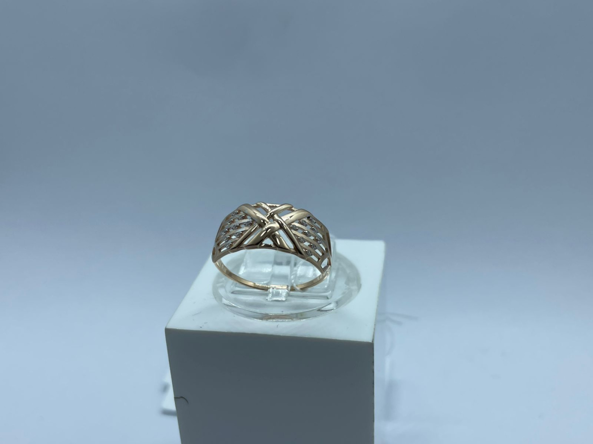 КОЛЬЦО С КАМНЯМИ (Au 585)