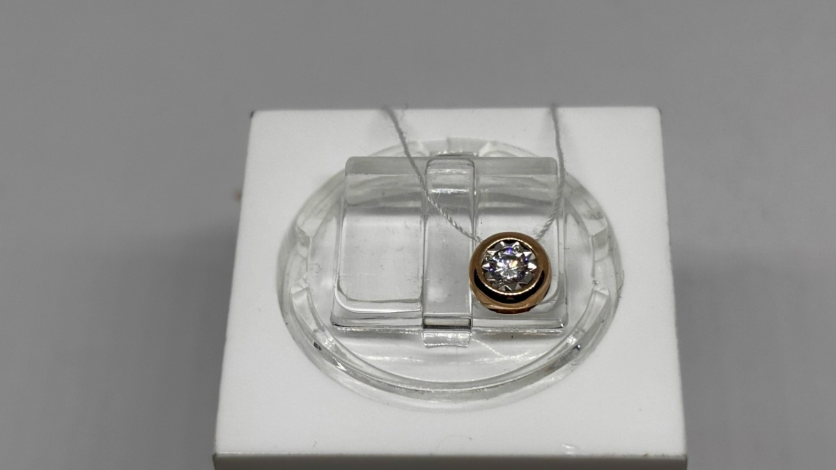 ПОДКМ585 ПОДВЕСКА С КАМНЕМ (Au 585)