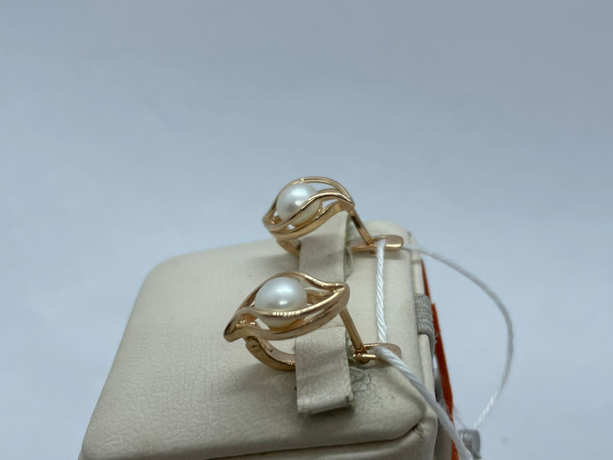 СЕРЬГИ С КАМНЕМ (Au 585)