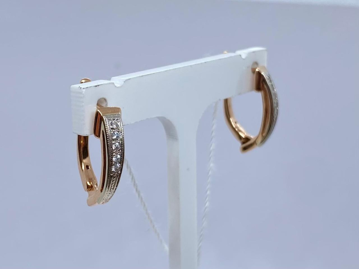 СЕРЬГИ С КАМНЯМИ (Au 585)