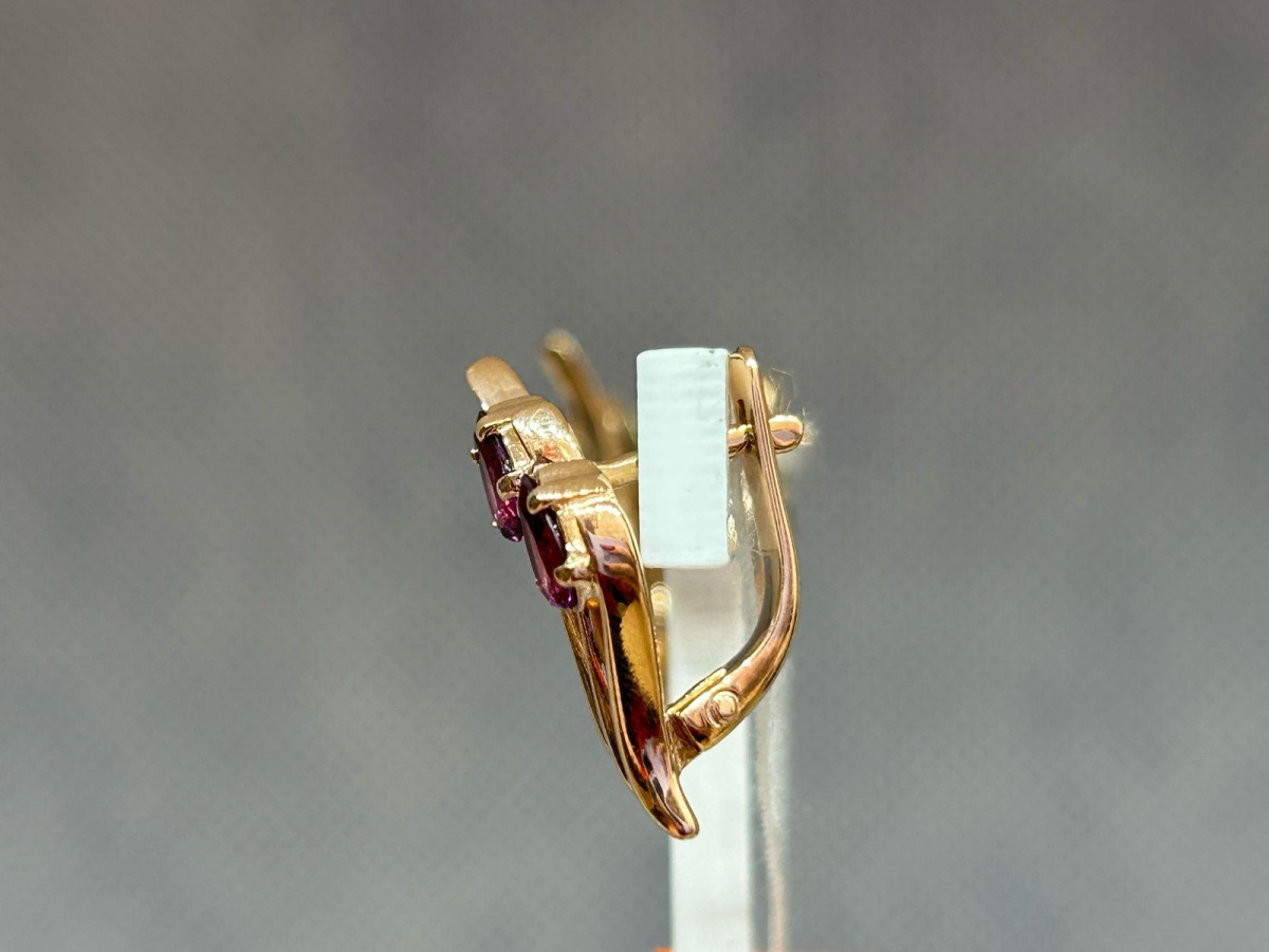 СКМИ585 СЕРЬГИ С КАМНЯМИ (Au 585)