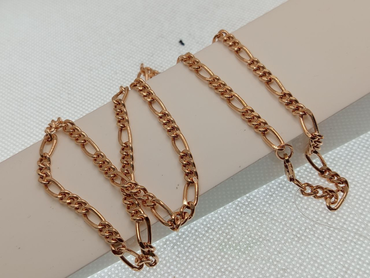 ЦЕПЬ ПУСТОТЕЛАЯ Фигаро(картье) (Au 585)