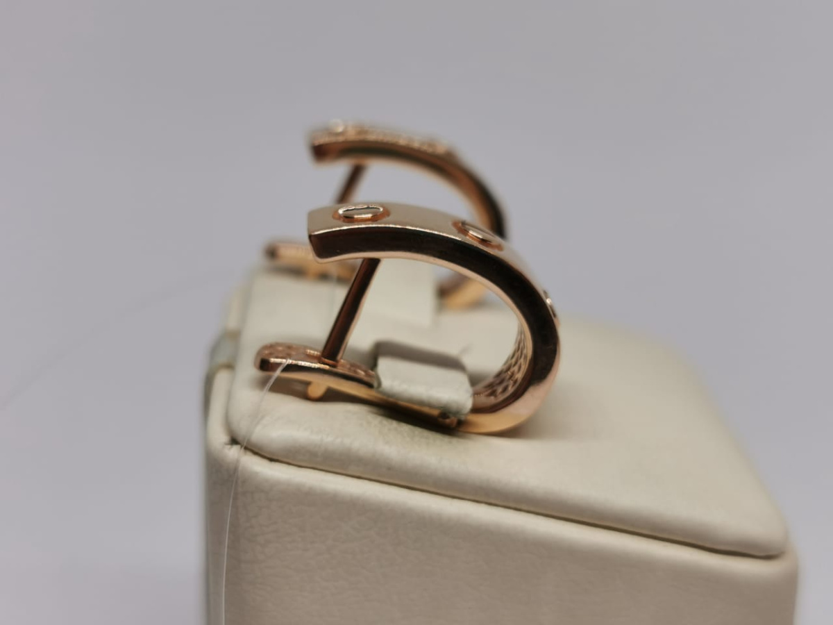 СЕРЬГИ БЕЗ КАМНЯ (Au 585)