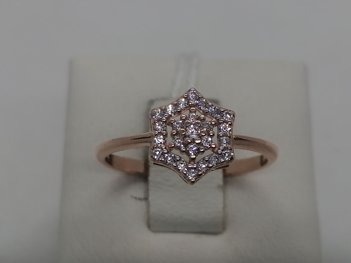 КОЛКМИ585 КОЛЬЦО С КАМНЯМИ (Au 585)