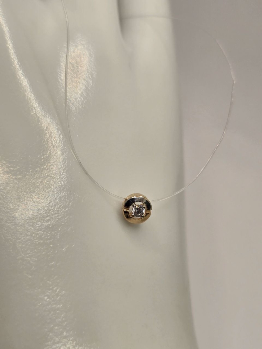 КОЛЬЕ С КАМНЕМ Au 585