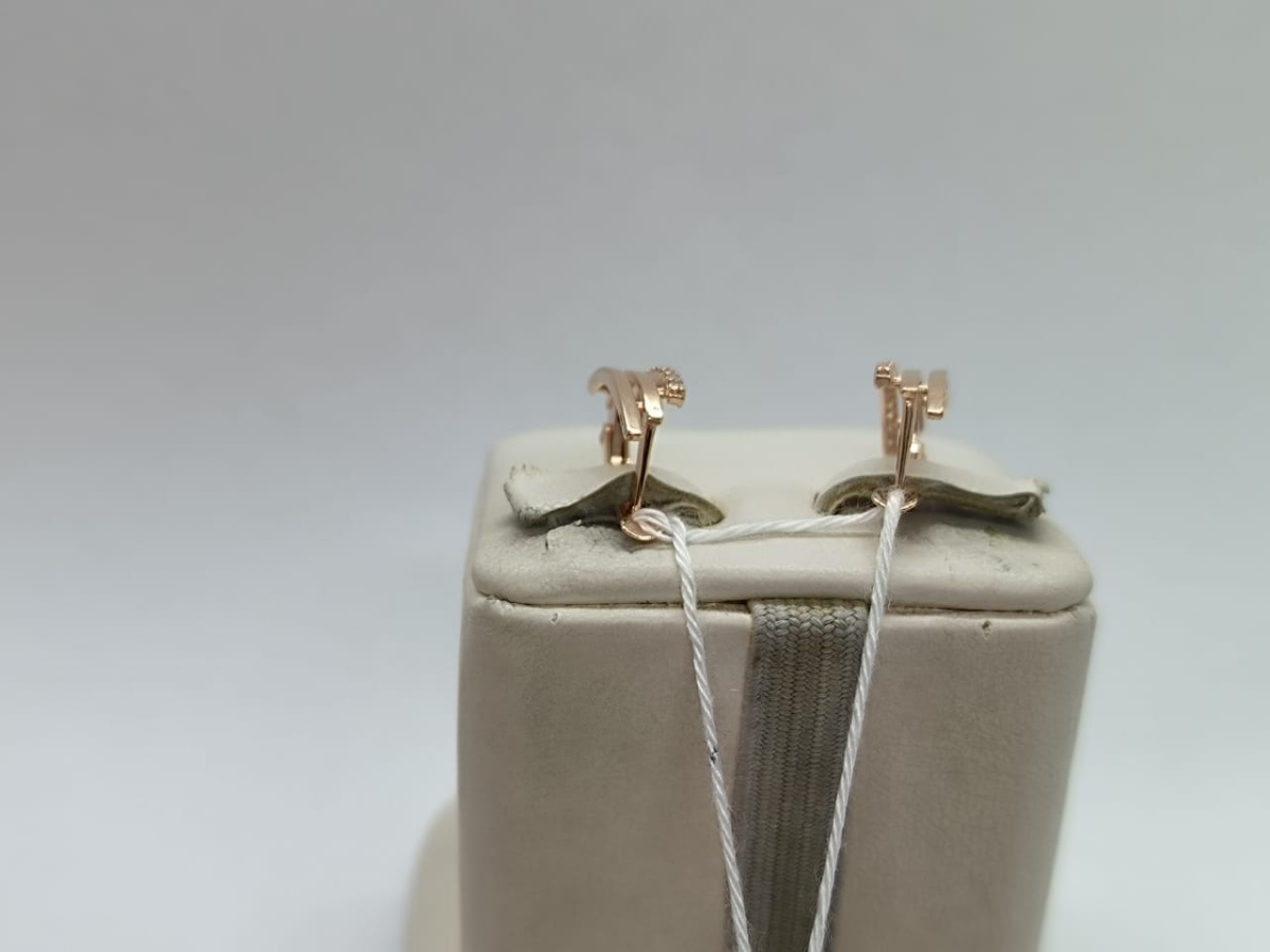 СКМИ585 СЕРЬГИ С КАМНЯМИ (Au 585)