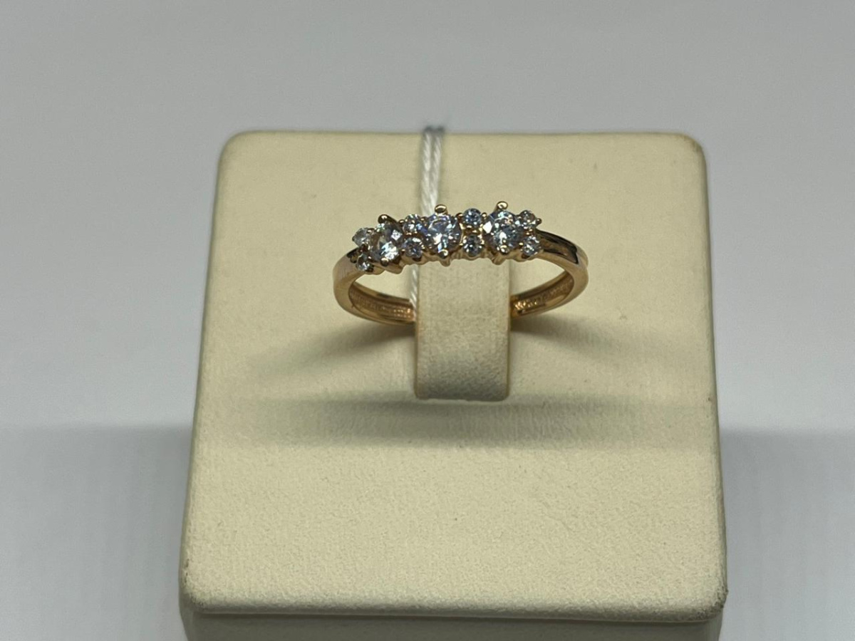 КОЛКМИ585 КОЛЬЦО С КАМНЯМИ (Au 585)