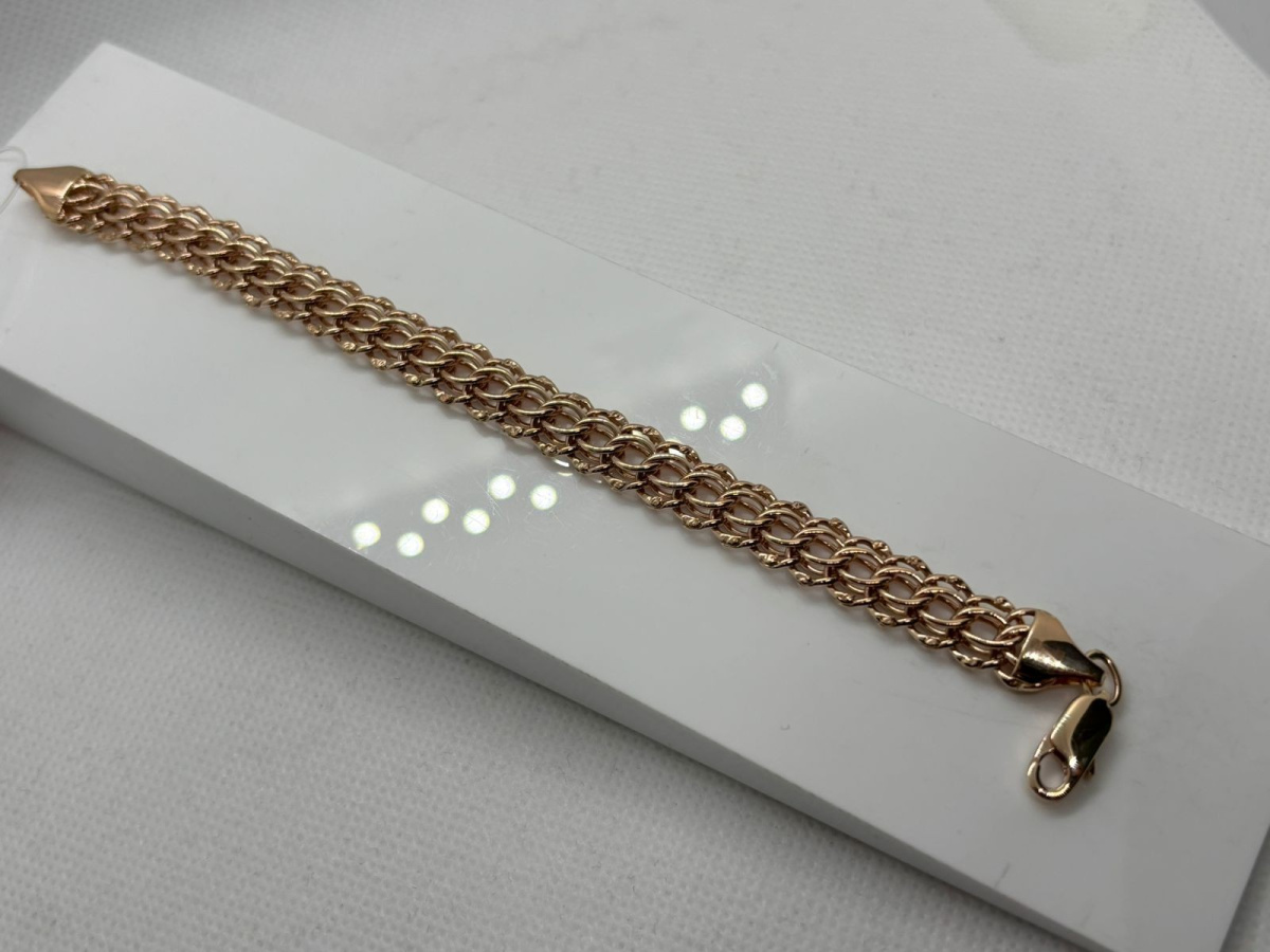 БРАСЛЕТ ПУСТОТЕЛЫЙ Итальянка (Au 585)