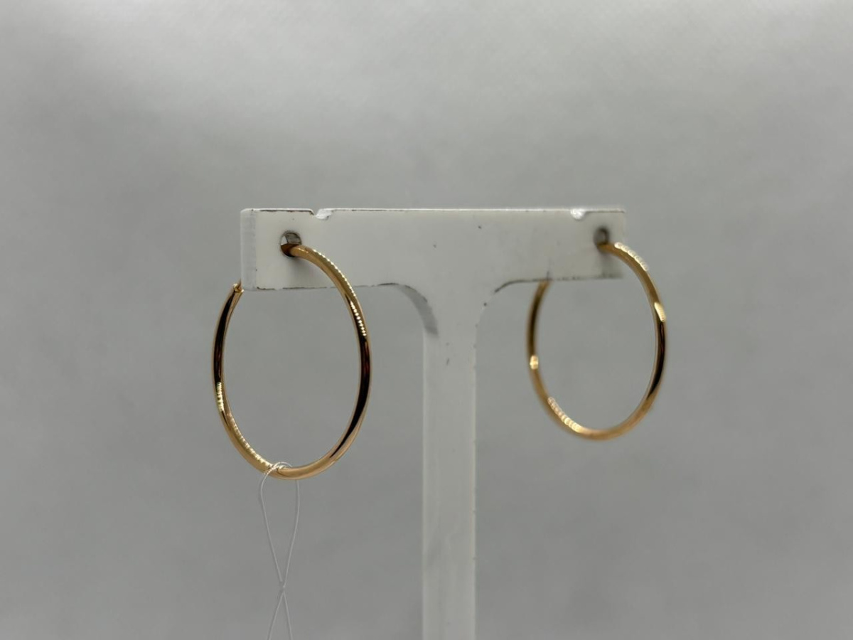 СЕРЬГИ КОНГО без камня (Au 585)