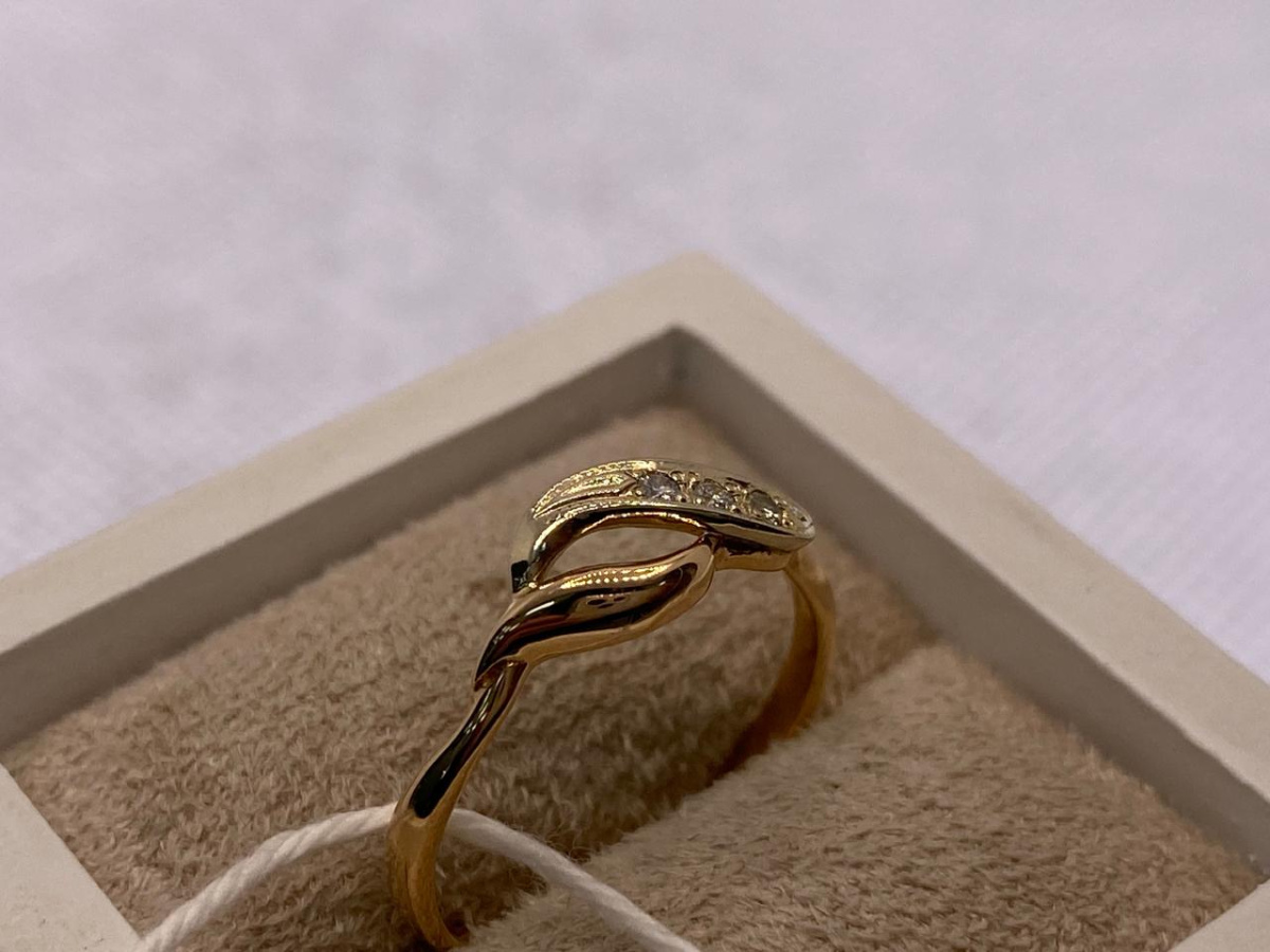 КОЛЬЦО БРИЛЛИАНТ Au 585