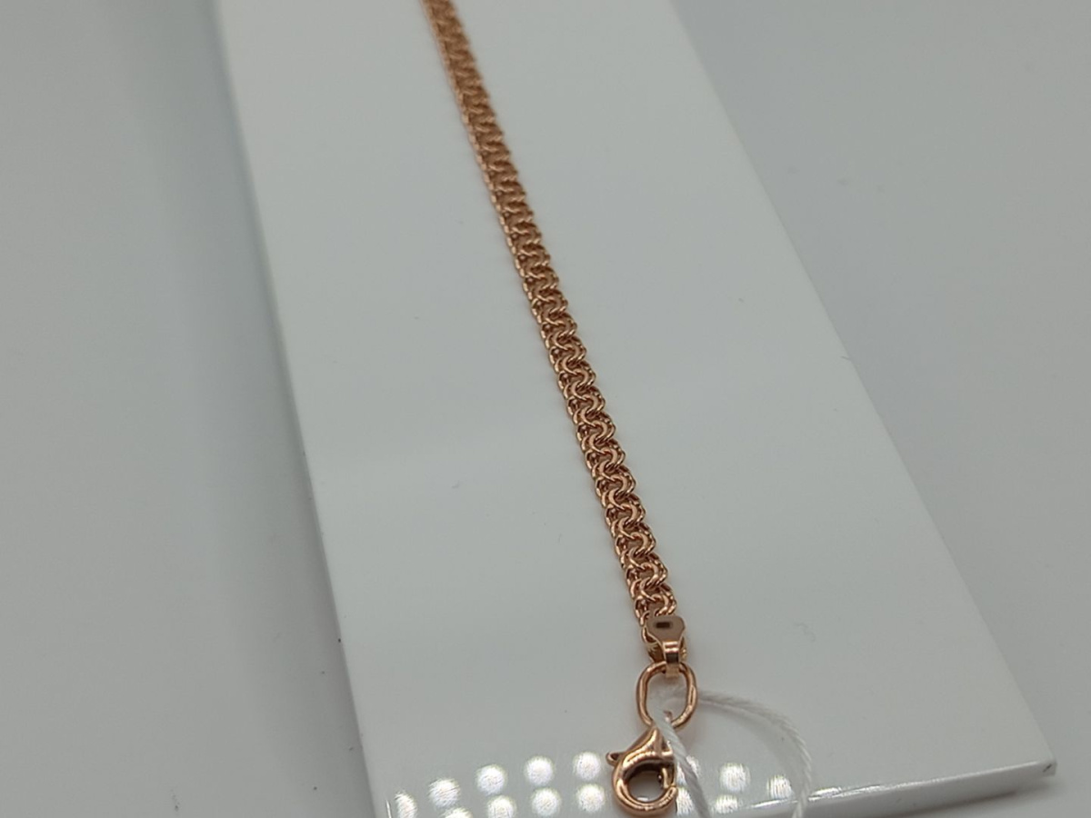 БЛБ585 БРАСЛЕТ ПОЛНОВЕСНЫЙ Бисмарк (Au 585)