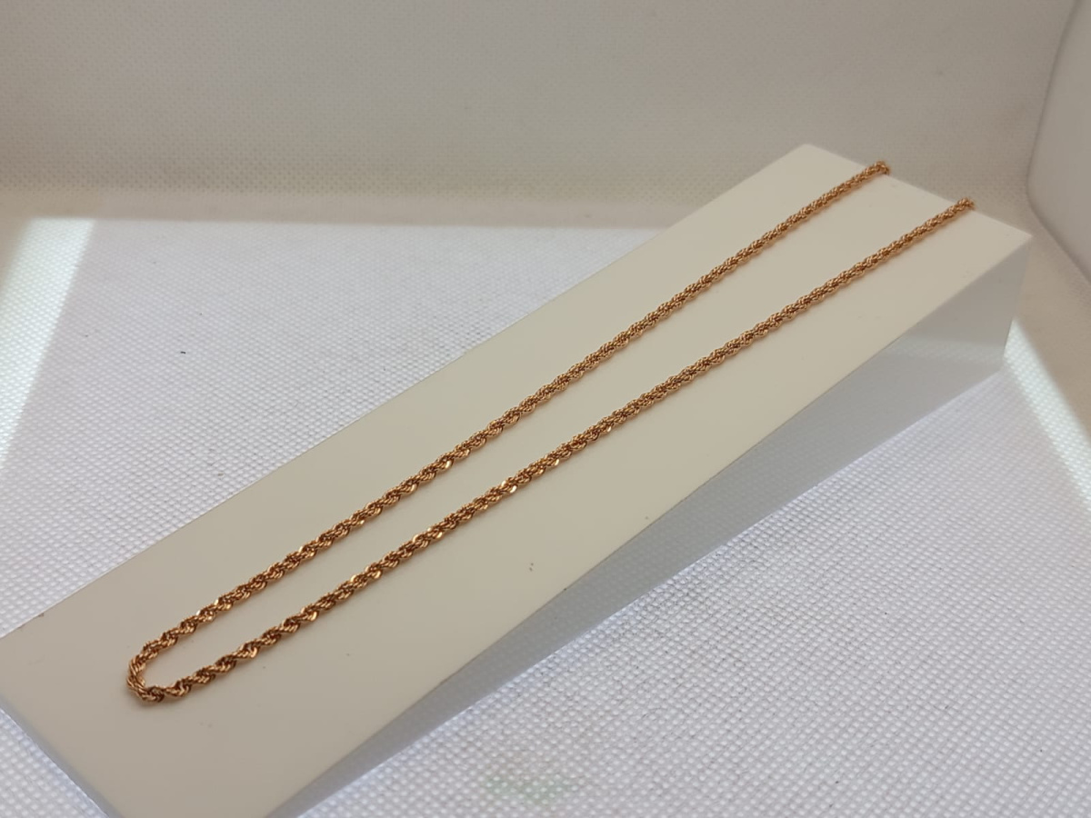 ЦЕПЬ ПУСТОТЕЛАЯ Веревка (Au 585)