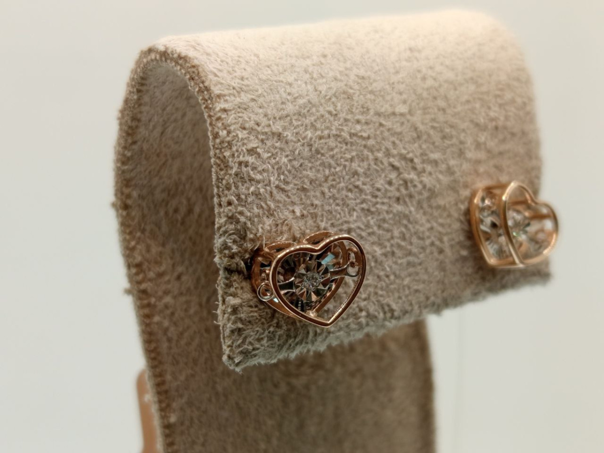 СЕРЬГИ ПУСЕТЫ Бриллиант (Au 585)