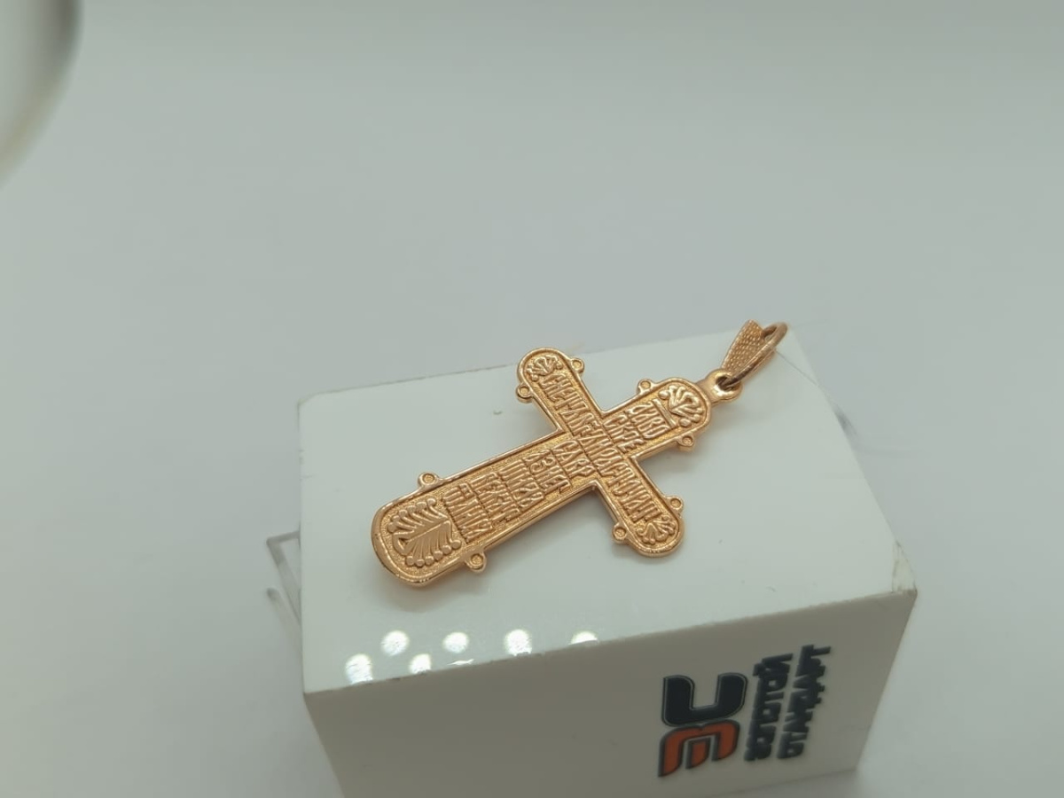 ПОДВЕСКА КРЕСТ без камня (Au 585)