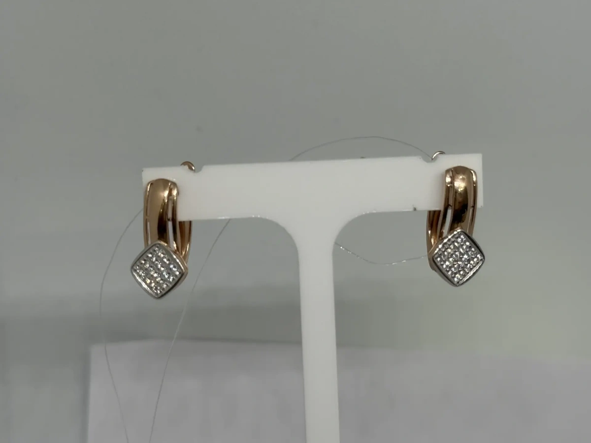 СЕРЬГИ С КАМНЯМИ (Au 585)