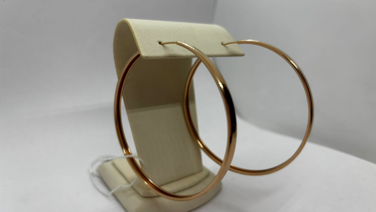 СКОН585 СЕРЬГИ КОНГО (Au 585)