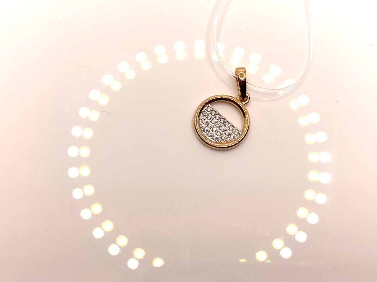 ПОДВЕСКА С КАМНЯМИ (Au 585)