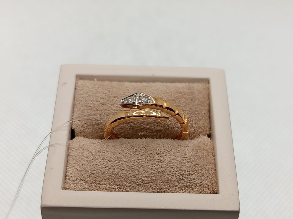 КОЛЬЦО С КАМНЯМИ (Au 585)