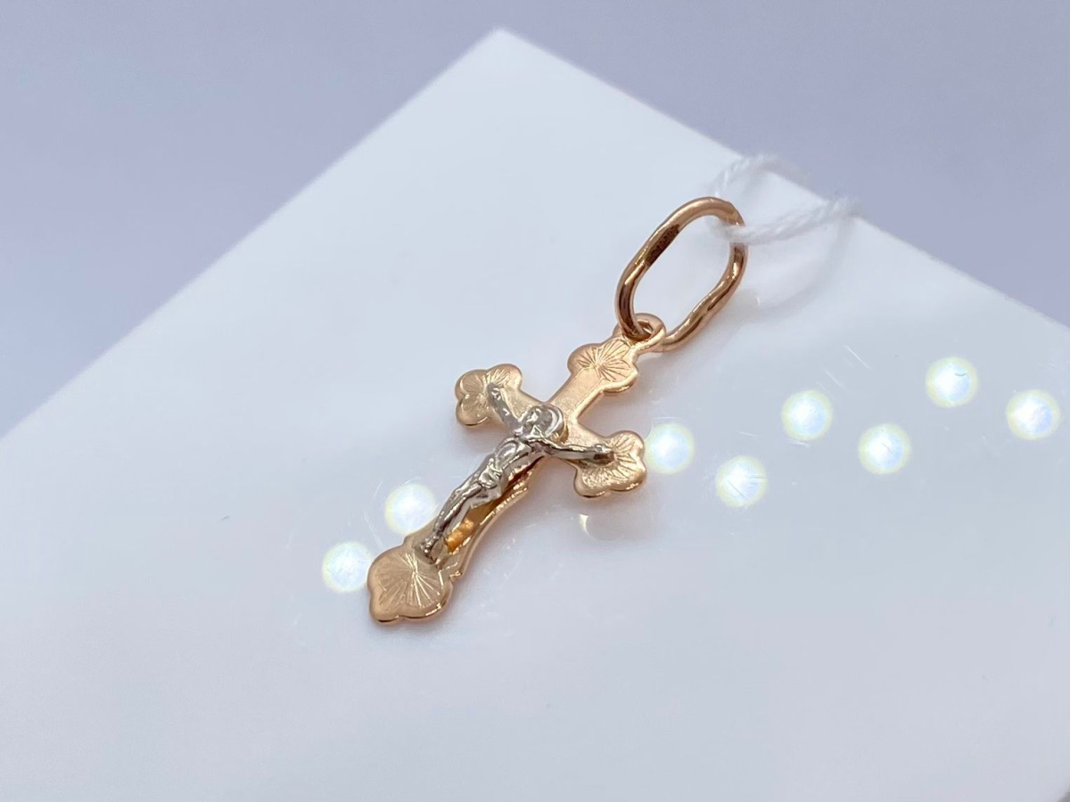 ПОДКБК585 ПОДВЕСКА КРЕСТ БЕЗ КАМНЯ (Au 585) ПОДКБК585 ПОДВЕСКА КРЕСТ БЕЗ КАМНЯ (Au 585)