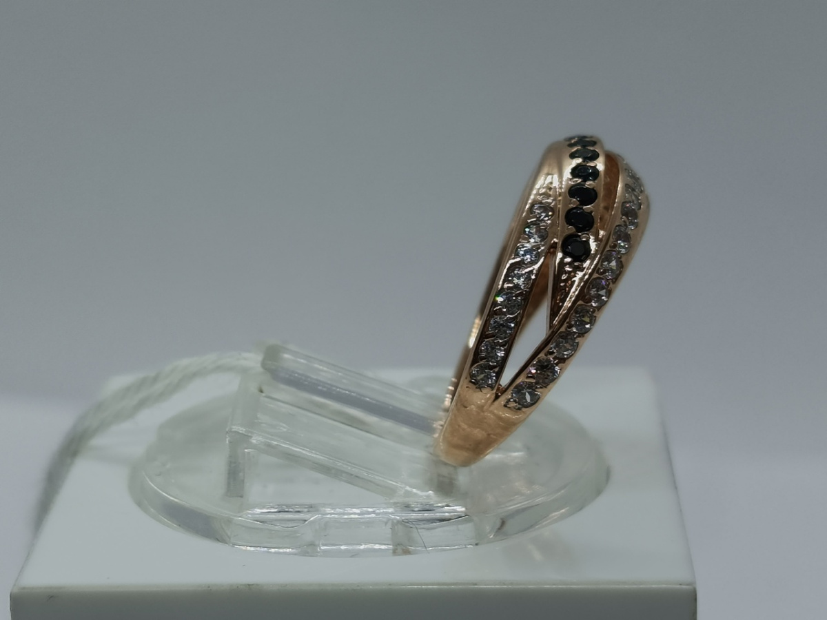 КОЛЬЦО С КАМНЯМИ (Au 585)