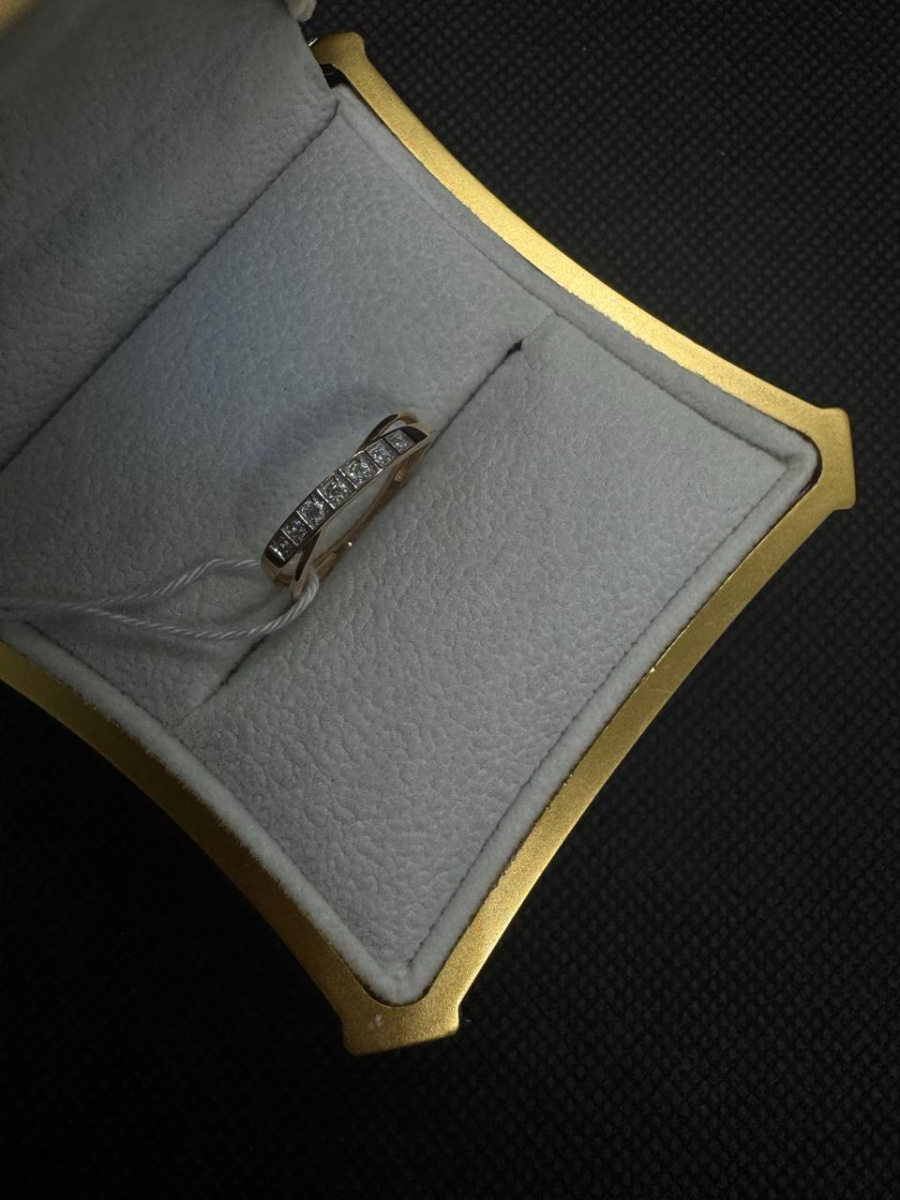 КОЛЬЦО С КАМНЯМИ (Au 585)