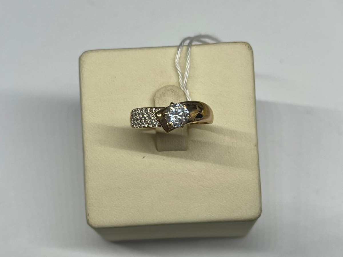 КОЛКМИ585 КОЛЬЦО С КАМНЯМИ (Au 585)