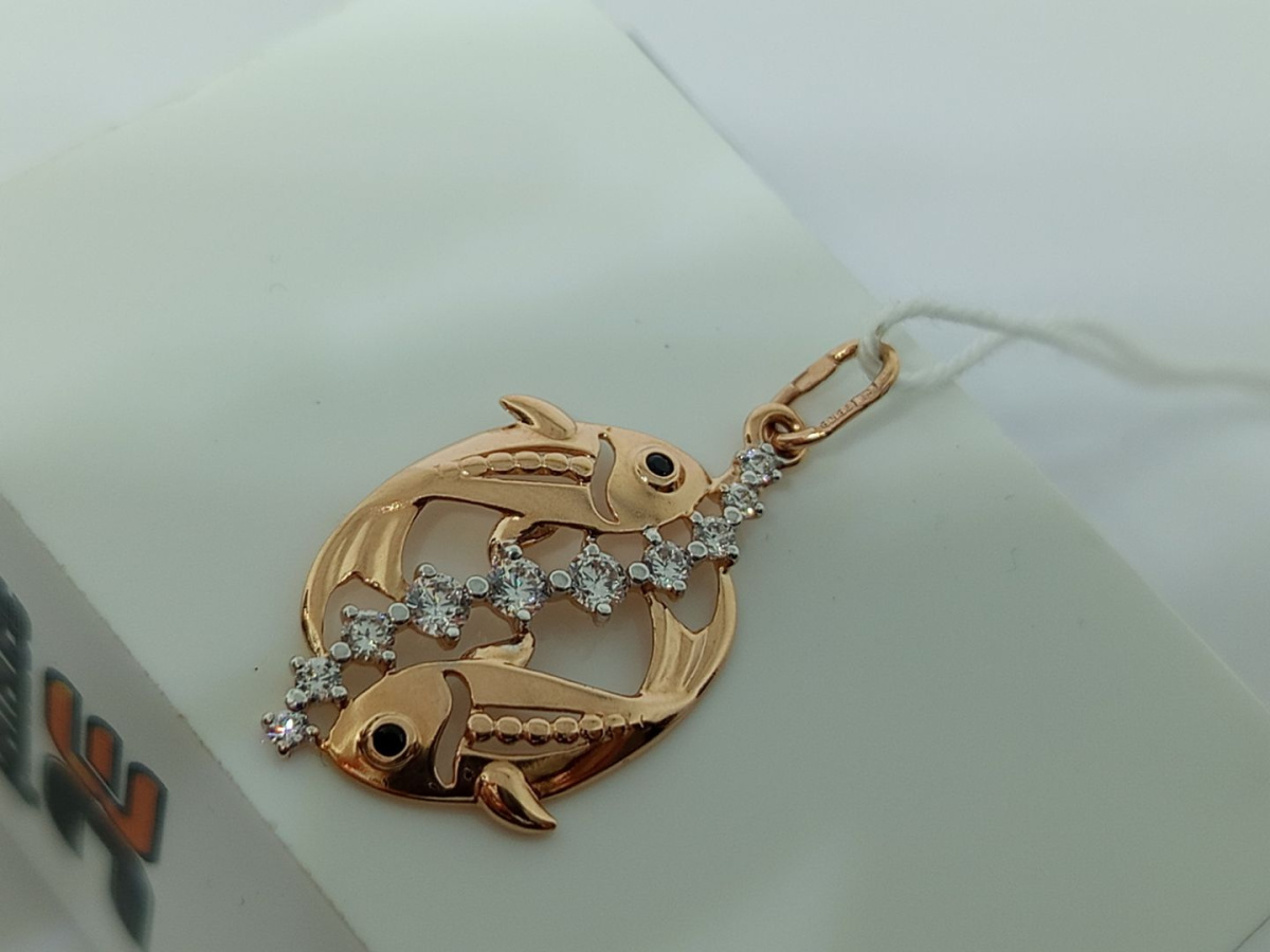 ПОДВЕСКА С КАМНЯМИ (Au 585)