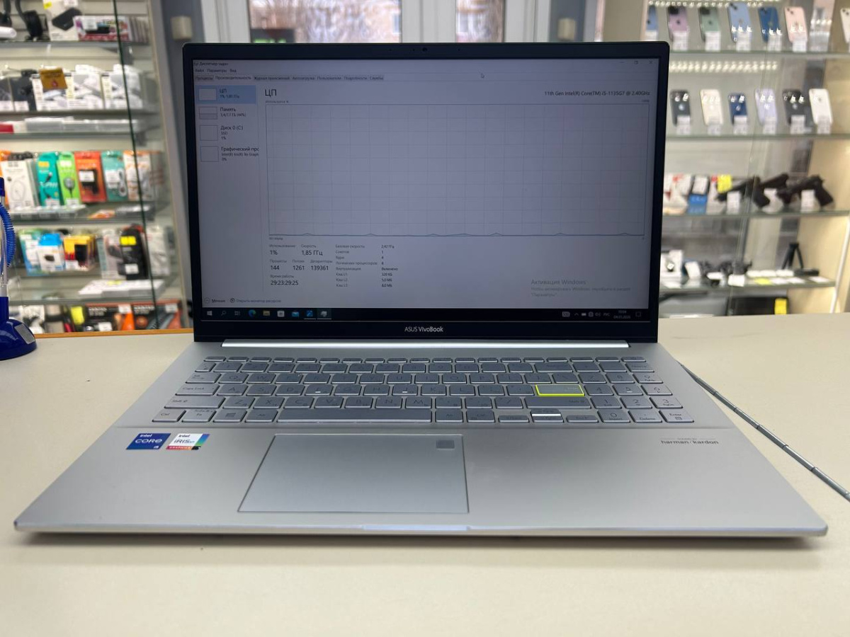 Ноутбук ASUS Asus Vivobook S15; Core i5-1135G, Intel iris XE Graphics, 8 Гб, 500 Гб, Нет