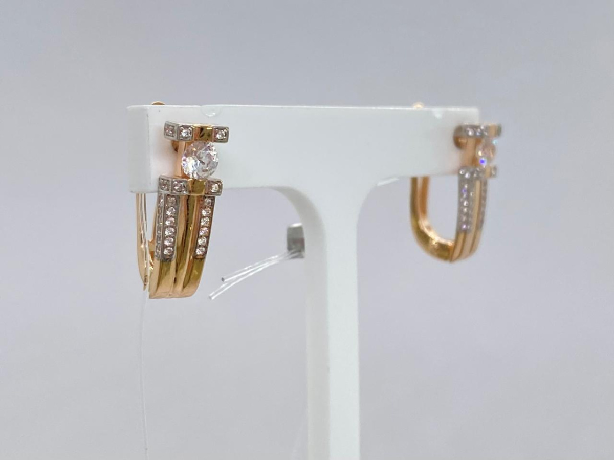 СЕРЬГИ С КАМНЯМИ (Au 585)