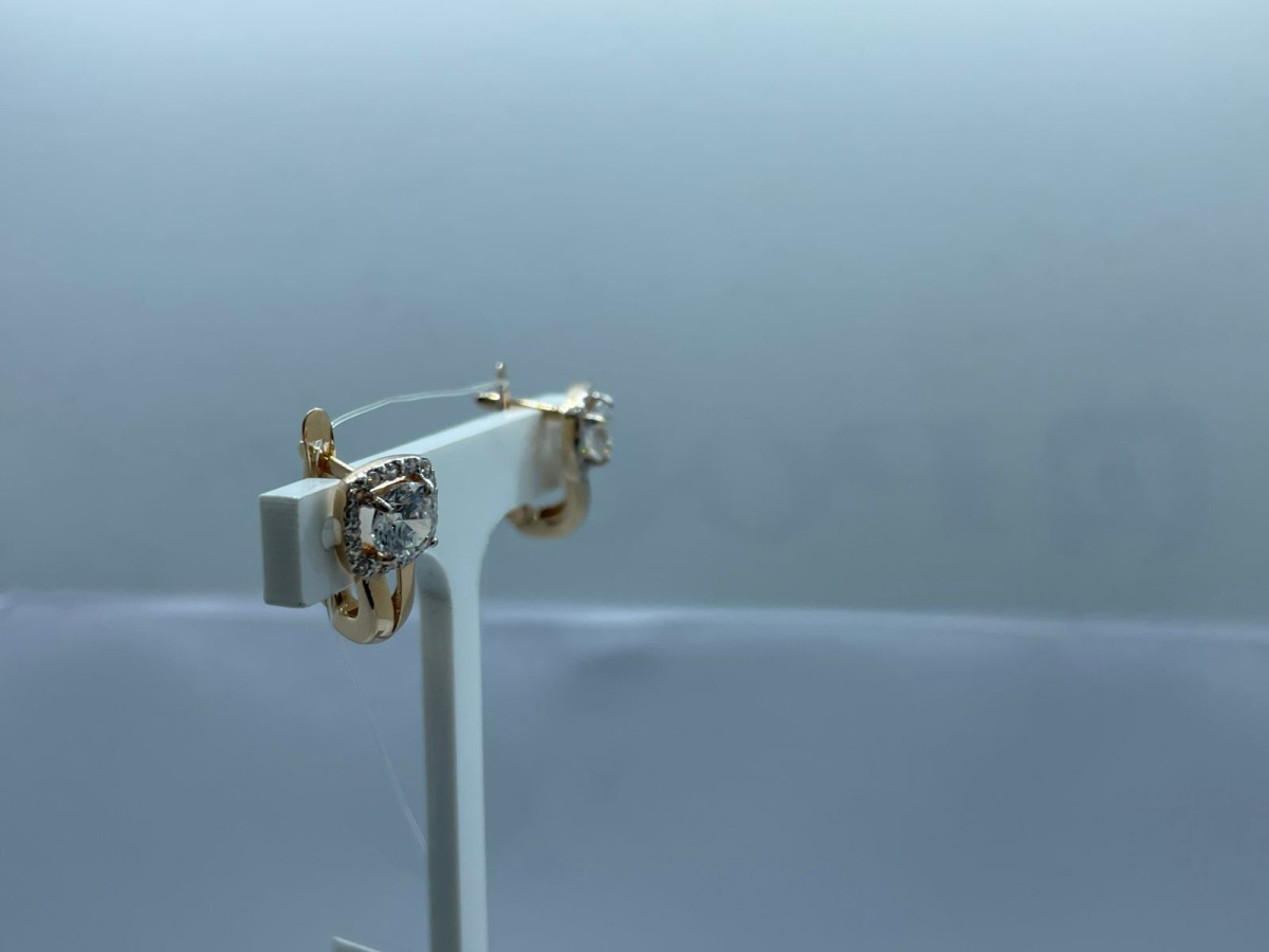 СЕРЬГИ С КАМНЯМИ (Au 585)