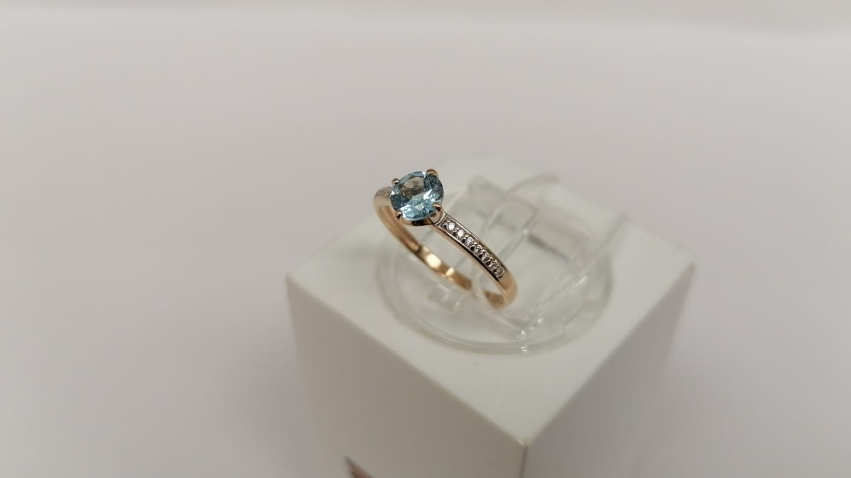 КОЛКМИ585 КОЛЬЦО С КАМНЯМИ (Au 585)