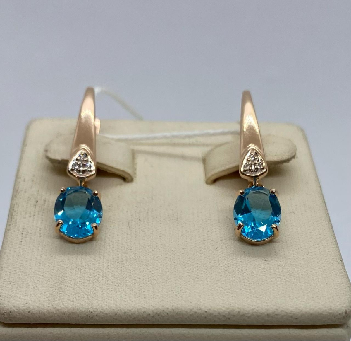 СКМИ585 СЕРЬГИ С КАМНЯМИ (Au 585)