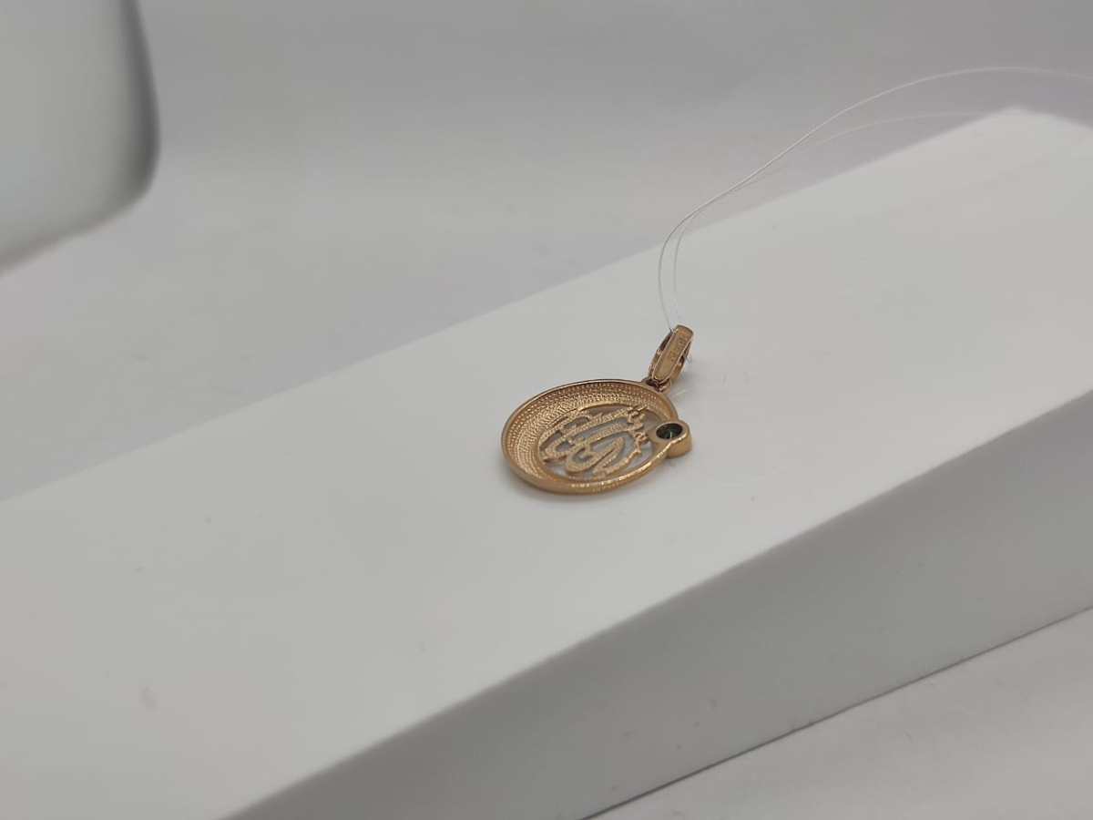 0302056 ПОДВЕСКА КОРАН с камнем (Au 585)